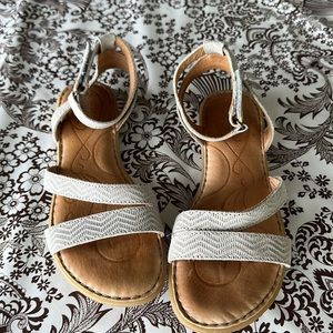 Born Leather Sandals - taupe